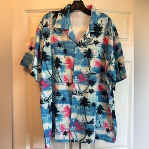 Tropical Print Men's Shirt
